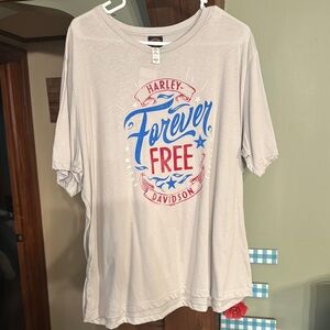 Harley Davidson Gray Graphic T-Shirt